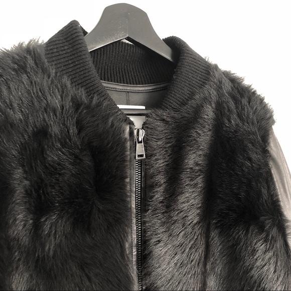 Vince Shearling and Leather Coat - Picture 3 of 8